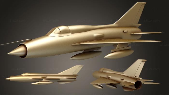 Vehicles (Mig 21 Fighter, CARS_2654) 3D models for cnc